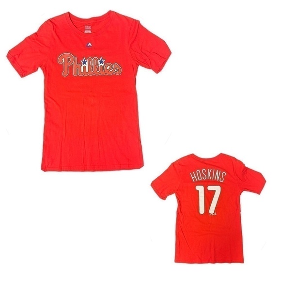 PHILLIES Rhys Hoskins Tee Youth L Large - Picture 1 of 7